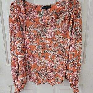 Rachel Roy floral blouse large